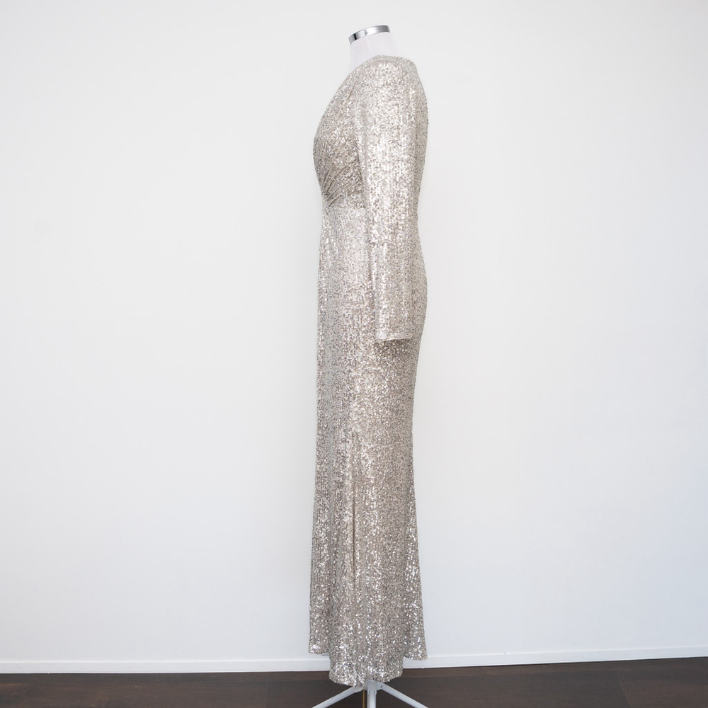 Eliza J -  Long‎ Sleeve Sequin Gown - Picture 5 of 14